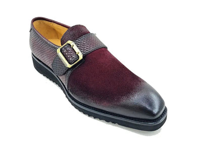 Multi Media Buckle Monkstrap Slip-on 2 KS518-02SCBURGUNDY8  - from alligatorwarehouse.com