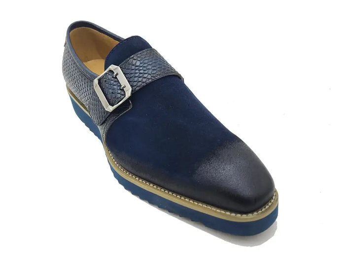 Carrucci Multi Media Buckle Monkstrap Slip-on