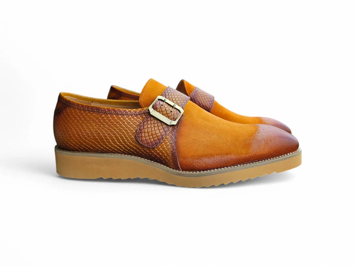 Carrucci Multi Media Buckle Monkstrap Slip-on