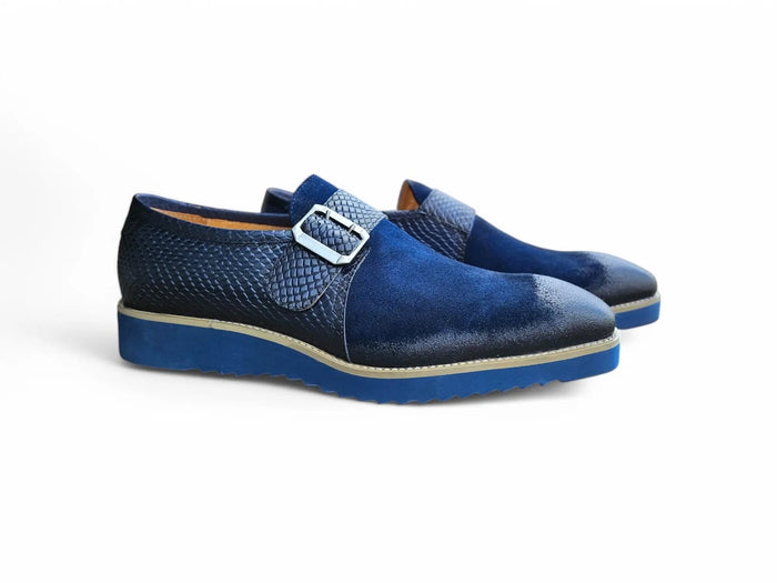 Carrucci Multi Media Buckle Monkstrap Slip-on