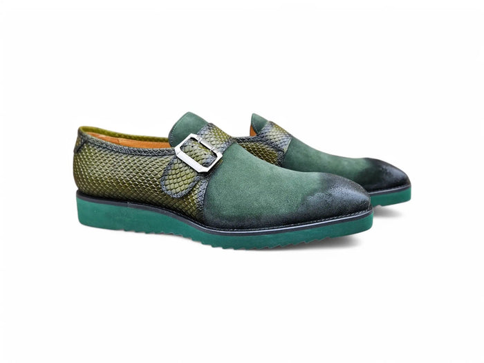 Carrucci Multi Media Buckle Monkstrap Slip-on