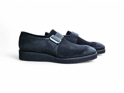 Carrucci Multi Media Buckle Monkstrap Slip-on