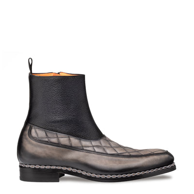 Musico Dress Zip Boot Dark Grey/Black  By Mezlan Made In Spain Brand 2   - from alligatorwarehouse.com