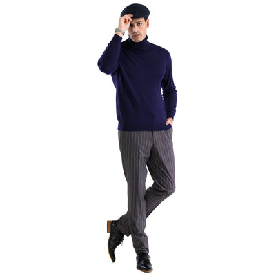 MENS NAVY PULLOVER TURTLENECK SWEATER 1   - from alligatorwarehouse.com