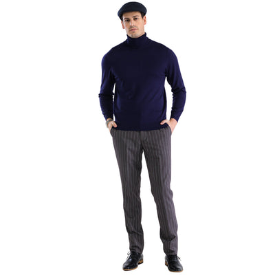 MENS NAVY PULLOVER TURTLENECK SWEATER 3   - from alligatorwarehouse.com