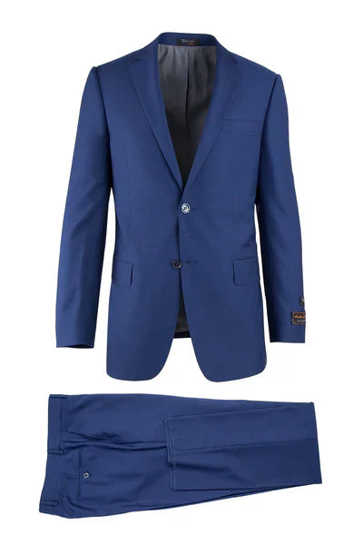 Novello F.Blue, Modern Fit, Pure Wool Suit by Tiglio Luxe 1   - from alligatorwarehouse.com