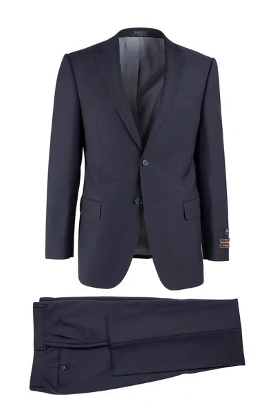 Novello Navy, Modern Fit, Pure Wool Suit by Tiglio Luxe TIG1002 1   - from alligatorwarehouse.com