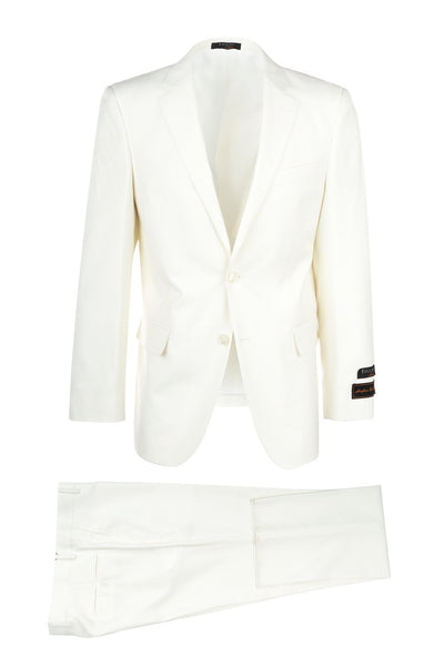 Novello Off-white, Modern Fit, Pure Wool Suit by Tiglio Luxe 1 TIGOff-white  - from alligatorwarehouse.com