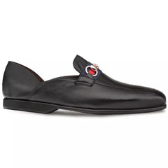 Mezlan Men Nappa Black Slipper