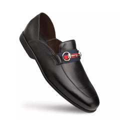 Mezlan Men Nappa Black Slipper