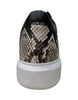 Los Altos Natural Python Low Top Sneakers 4   - from alligatorwarehouse.com