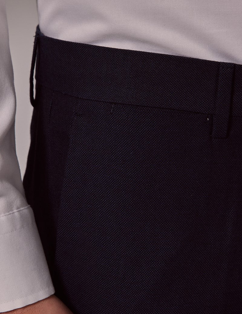 Mens Linen Suit For Beach Wedding - Summer  Slim Suit in Navy