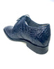 Los Altos Navy All-Over Crocodile Lace Up Dress Shoes 4   - from alligatorwarehouse.com