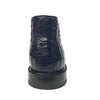 Los Altos Navy All over Crocodile Lace-Up Dress Ankle Boots 5   - from alligatorwarehouse.com