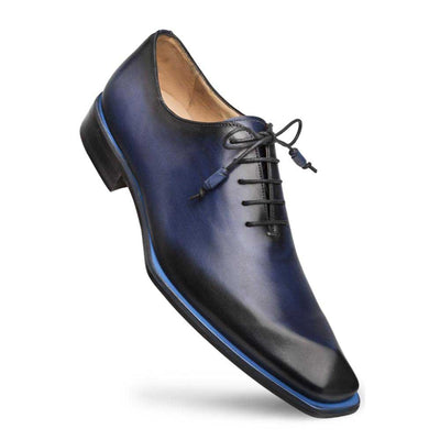 Navy Asymmetric Plain Toe Oxford By Mezlan Made In Spain Brand 1   - from alligatorwarehouse.com