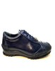 Los Altos Navy Blue Ostrich Leg Lace Up Sneakers 3   - from alligatorwarehouse.com