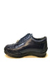 Los Altos Navy Blue Ostrich Leg Lace Up Sneakers 2   - from alligatorwarehouse.com