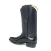 Los Altos Men's Navy Blue Eel Skin J Toe Boots 4   - from alligatorwarehouse.com