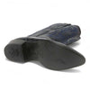 Los Altos Men's Navy Blue Eel Skin J Toe Boots 5   - from alligatorwarehouse.com