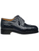 Ferrini Shoes - Mens Alligator Dress Shoe - Ferrini 3520 Belly Alligator Split Toe Shoes Navy 3 F3520-NB-100  - from alligatorwarehouse.com