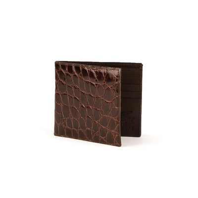 Ferrini Alligator Billfold Wallet Nicotine 2 ABBF-NI  - from alligatorwarehouse.com