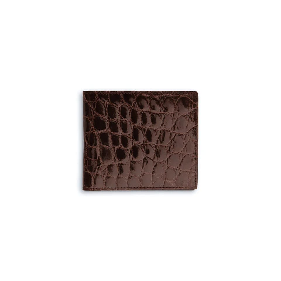 Ferrini Alligator Billfold Wallet Nicotine 1 ABBF-NI  - from alligatorwarehouse.com
