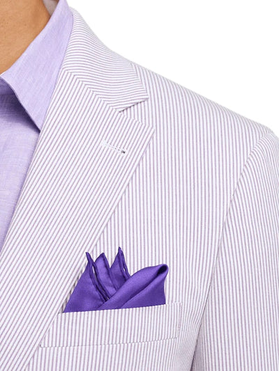 Mens Lavender Seersucker Suit Blazer + Pants Cotton Fabric - Summer Fabric in Purple color 9   - from alligatorwarehouse.com