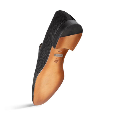 Notte Black Glass Suede Slip On Shoes By Mezlan Made In Spain Brand 4   - from alligatorwarehouse.com