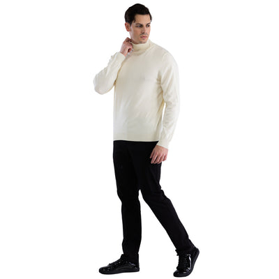 MENS OFF-WHITE PULLOVER TURTLENECK SWEATER 4   - from alligatorwarehouse.com