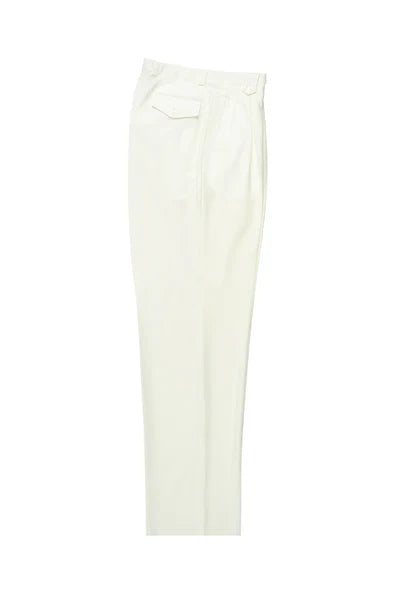 Offwhite Wide Leg Wool Dress Pant 2586/2576 by Tiglio Luxe 1   - from alligatorwarehouse.com