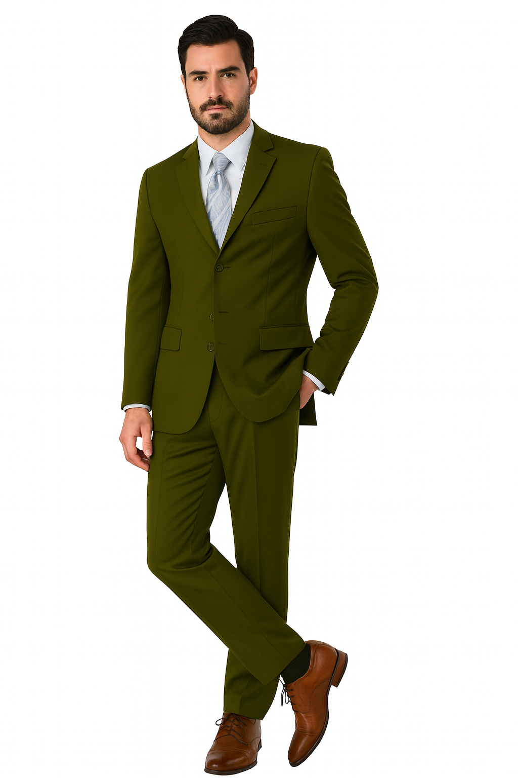 Mens Classic 3 button 2 Piece Suit in Navy 31 5802K-Navy-38R  - from alligatorwarehouse.com
