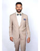 Beige Slim Fit Suit for Men by Rossiman Rossi – Tailored Skinny Fit Formal Suit 2   - from alligatorwarehouse.com
