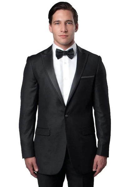 2 Button Trim Cowboy Tuxedo in Grey 8 HB-8537  - from alligatorwarehouse.com