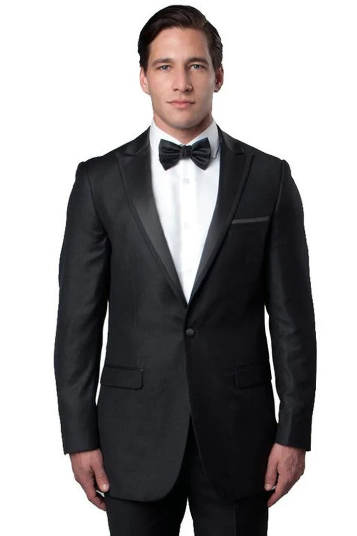Men’s Grey 2 Button Trim Cowboy Tuxedo with Vest, Western Wedding Formal Suit