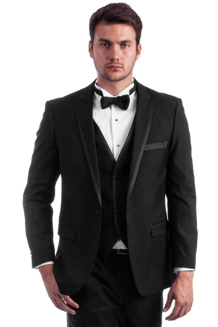 Men’s Grey 2 Button Trim Cowboy Tuxedo with Vest, Western Wedding Formal Suit