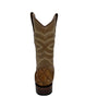 Los Altos Men's Oryx Glossy Genuine Pirarucu Wide Square Toe Boot 4   - from alligatorwarehouse.com