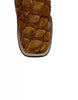 Los Altos Men's Oryx Glossy Genuine Pirarucu Wide Square Toe Boot 2   - from alligatorwarehouse.com