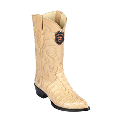 Los Altos Men's Oryx Genuine Caiman Tail Boots 1   - from alligatorwarehouse.com