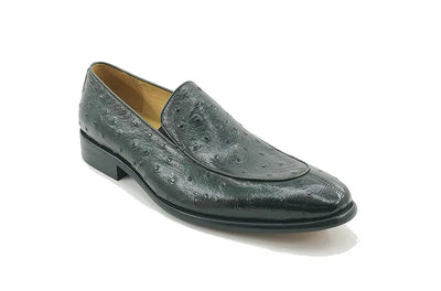 Ostrich Embossed Calfskin Slip-on Loafer 1 KS886-202EFOGR12  - from alligatorwarehouse.com