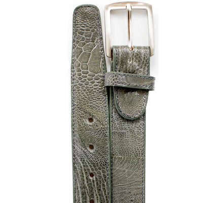MEN 2000 GRAY-44 OSTRICH LEG BELT 1   - from alligatorwarehouse.com