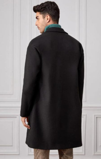 Men Lapel Collar Double Breasted Overcoat 2   - from alligatorwarehouse.com