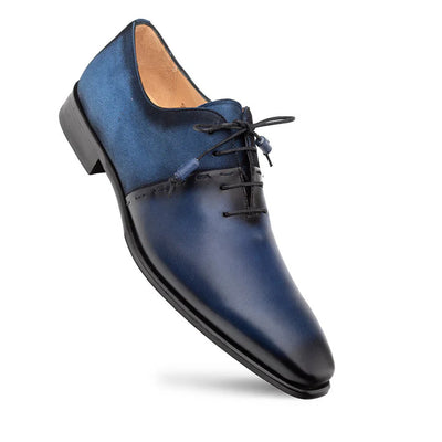 Colomer Calf/suede Oxford Navy/Cobalt By Mezlan Made In Spain Brand 1   - from alligatorwarehouse.com