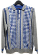Cigar Couture 3 Button Pullover Polo Sweater - Grey