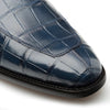 Piccolo Alligator Penny Loafer Blue By Mezlan Made In Spain Brand 4   - from alligatorwarehouse.com