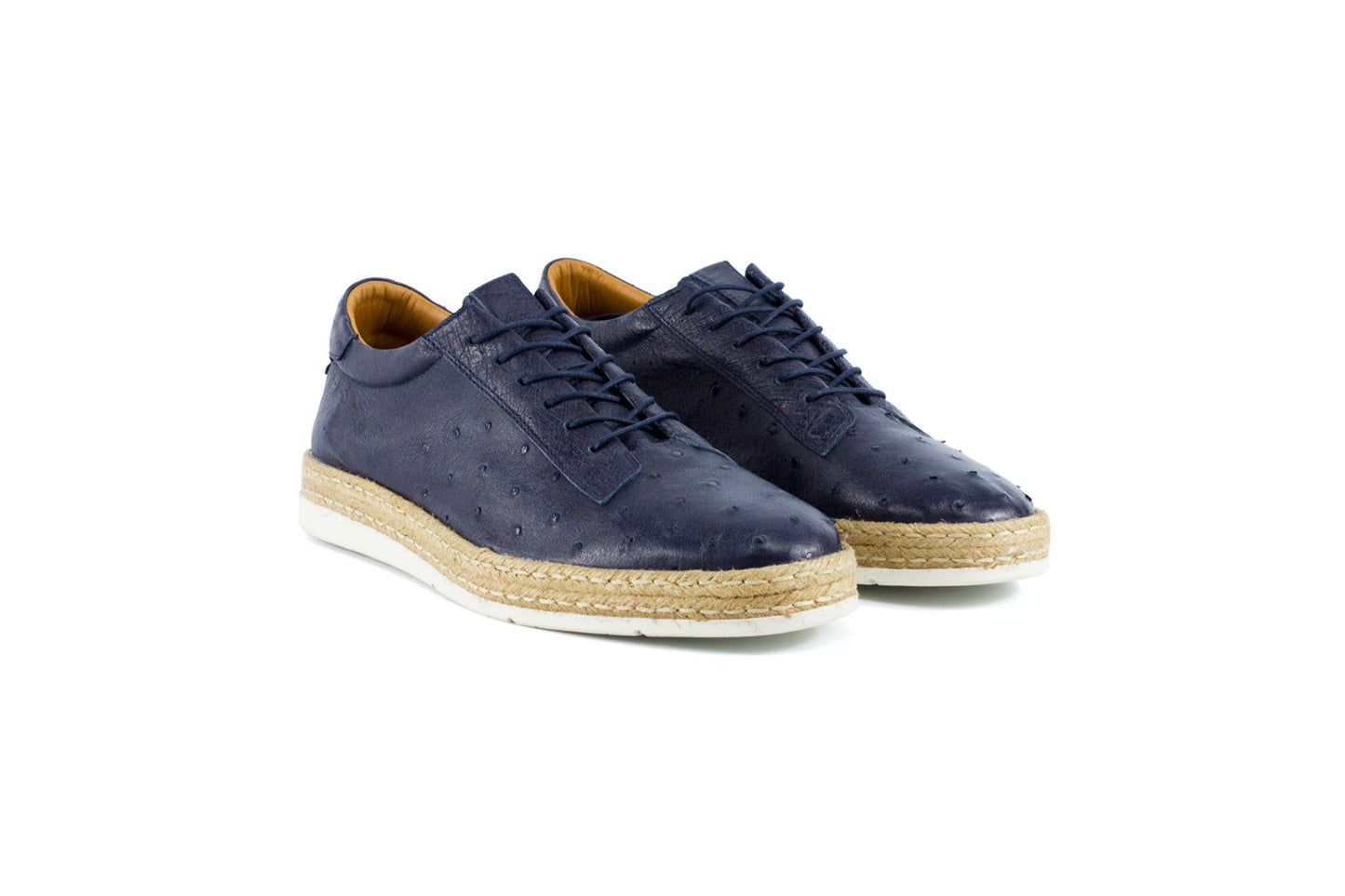 P0102 Monaco Genuine Ostrich Sport- Navy