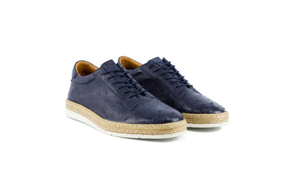 P0102 Monaco Genuine Ostrich Sport- Navy