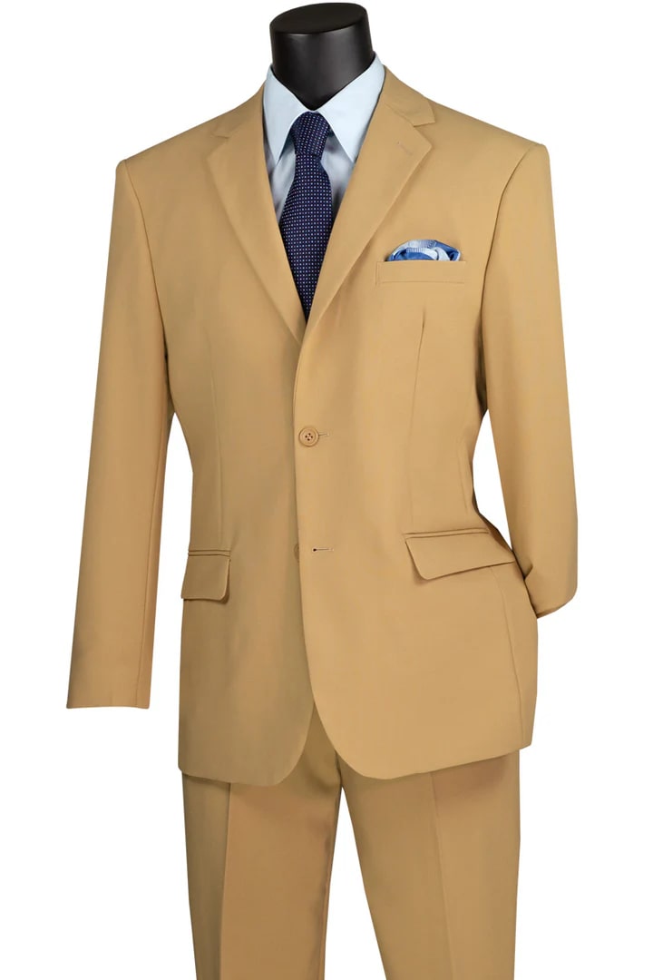 Tan Suits For Wedding - Tan Groomsmen Suits - Tan Poplin Tuxedo 1   - from alligatorwarehouse.com