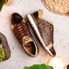 Marco Di Milano Portici Men's Shoes Orix & Brown Exotic Lizard / Crocodile Casual Sneakers 8 PORTICI_CAIMAN-LIZARD TEJU_ORIX_6  - from alligatorwarehouse.com