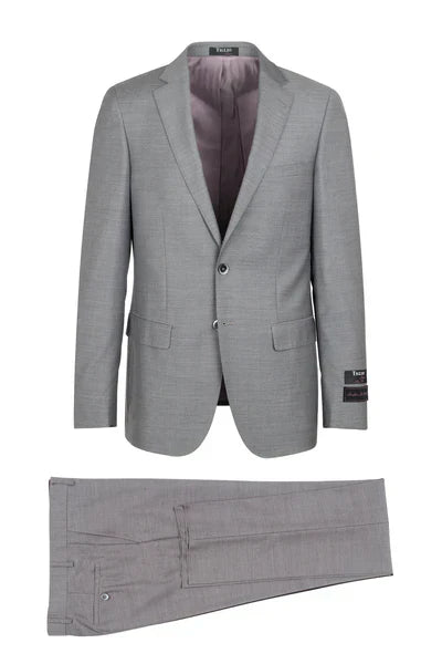 Porto Heather gray, Slim Fit, Pure Wool Suit by Tiglio Luxe - E09063/26 1   - from alligatorwarehouse.com