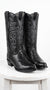 Men’s Black Armadillo Lizard Western Boots, Original Puntal Toe Cowboy Dress Boots